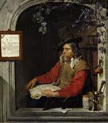 Gabriel Metsu The Apothecary or The Chemist. oil painting reproduction